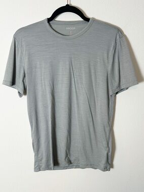 Proof Merino Men's T Shirt Light Grey Performance Fit Small